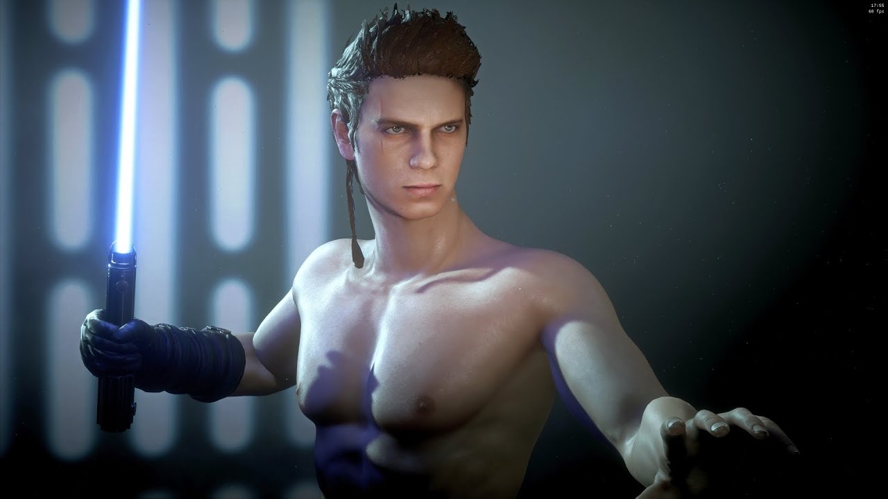 Anakin Skywalker, Sexy Nude & Erect, Star Wars Battlefront II Gameplay