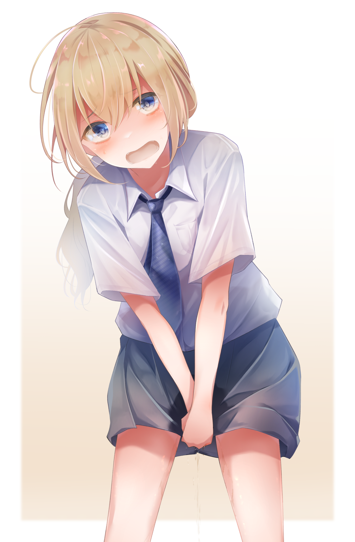 おもらしイラスト女子